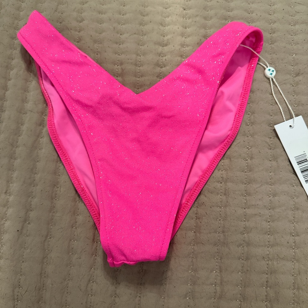 Frankie's Bikinis Hot Pink Swim Bottom